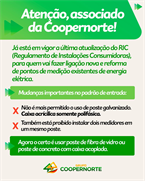ATENÇÃO ASSOCIADOS: NOVO REGULAMENTO DE INSTALAÇÕES CONSUMIDORAS (RIC/BT) JÁ ESTÁ EM VIGOR