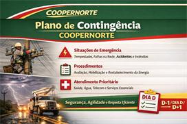 Plano de Contingência e Comunicação em Caso de Emergência da COOPERNORTE