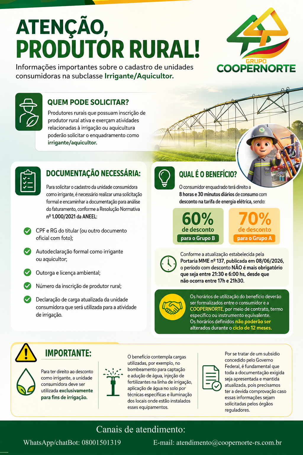 ⚠️ ATENÇÃO, CONSUMIDORES RURAIS!